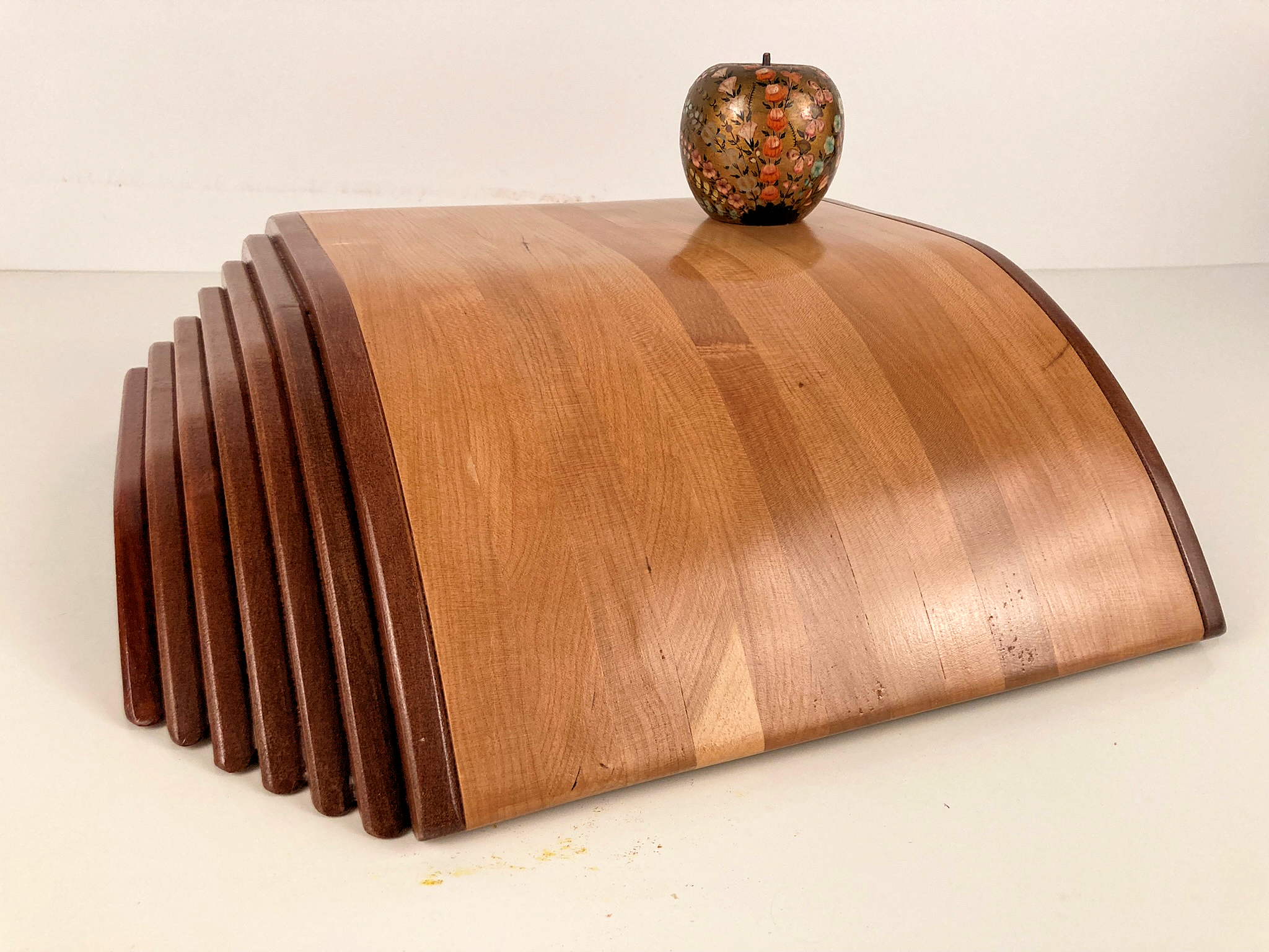 Wood Bowl Large and Square - in Cherry, African Sapele Mahogany & Red Padauk 