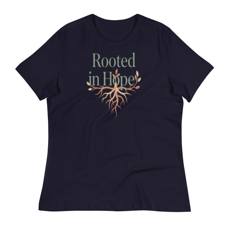 Rooted In Hope Women’s Relaxed Fit T-Shirt | Eco-Friendly Positive Tee