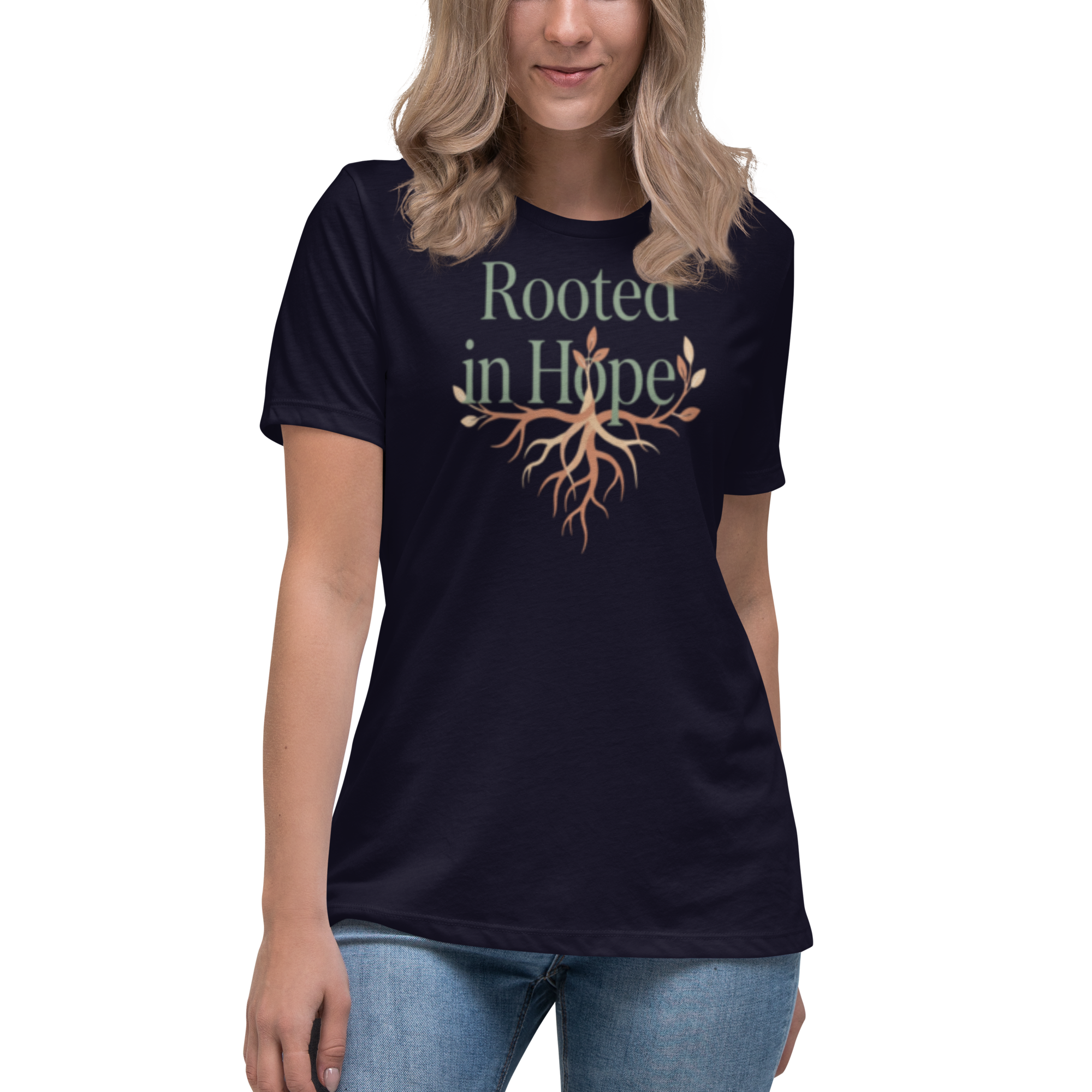 Rooted In Hope Women’s Relaxed Fit T-Shirt | Eco-Friendly Positive Tee