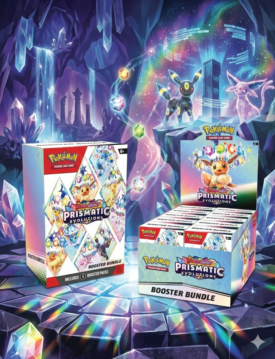 Pokémon - Prismatic Evolutions Booster Bundle Display - OVP Sealed - Englisch