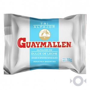 CAJA Alfajor GUAYMALLEN Triple Blanco x 24