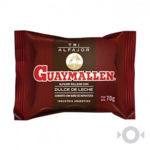 CAJA Alfajor GUAYMALLEN Triple Negro X 24