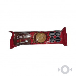  Galletitas COFLER Sabor Chocolate Con Relleno De Vainilla x85g.