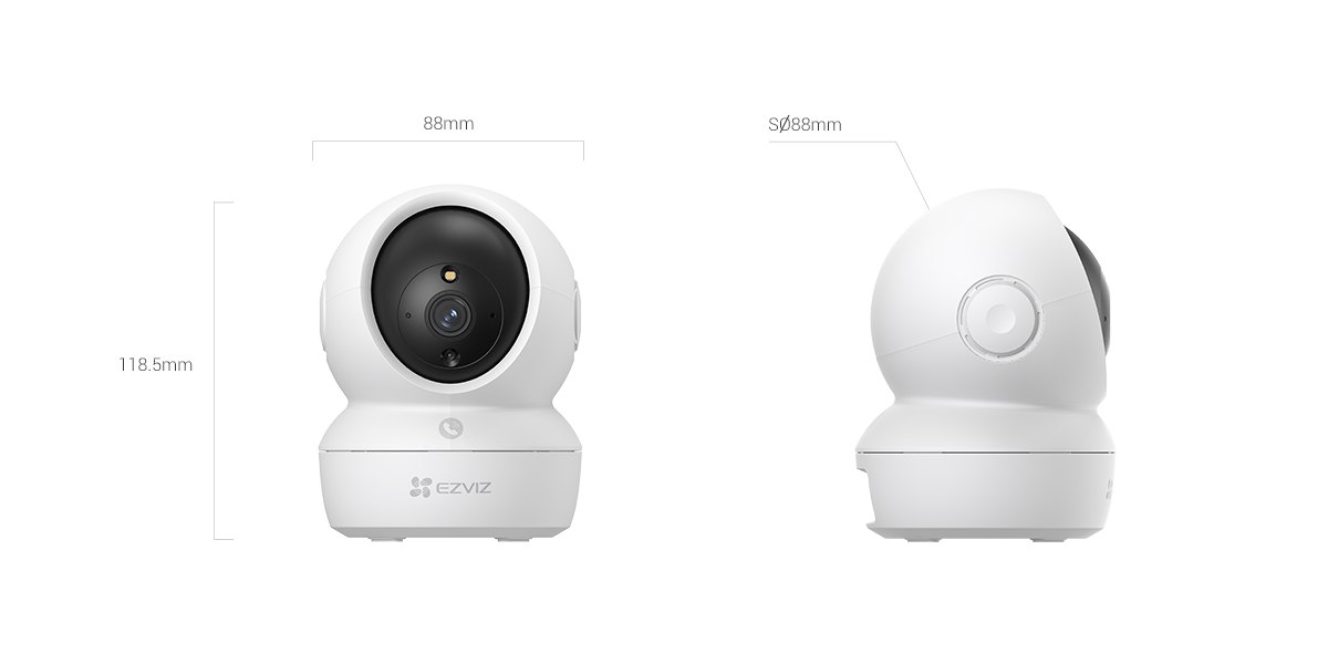 EZVIZ CS-H6c Pro 3MP Pan & Tilt Smart Portable Wi-Fi Camera