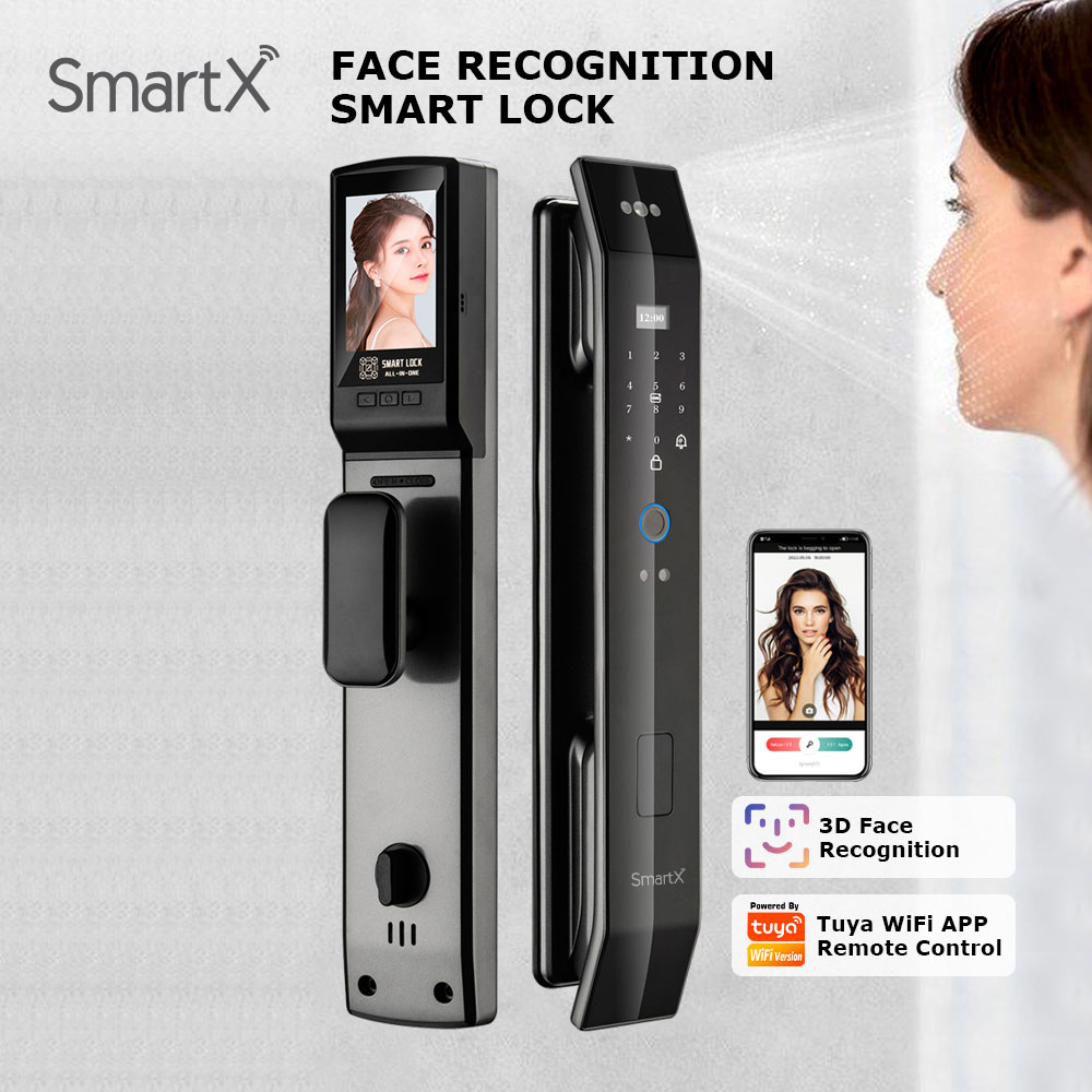 Tuya WiFi Face Recognition Door Lock with Camera & Display (SX-Z3D-ECO