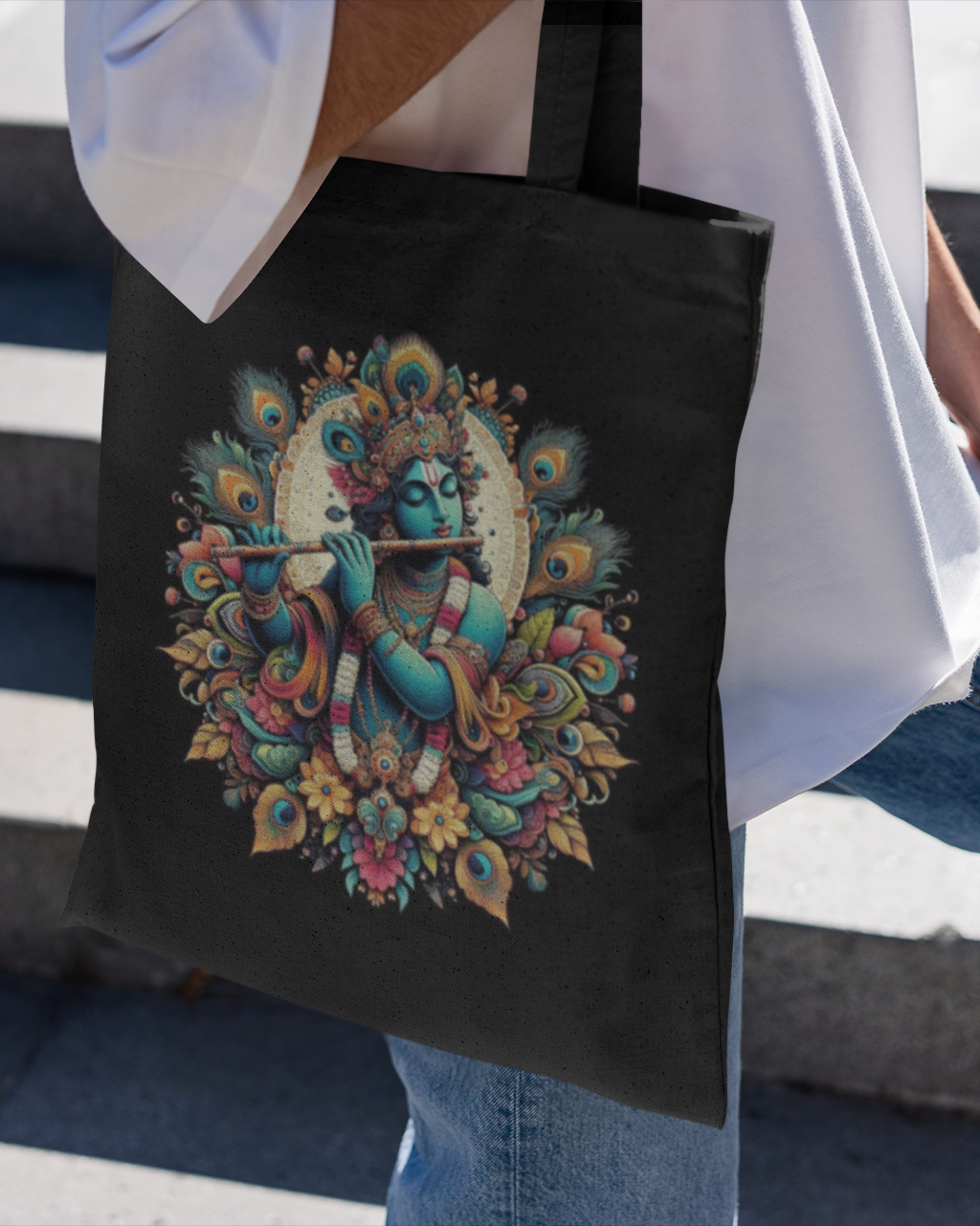 Krishna Art Tote Bag