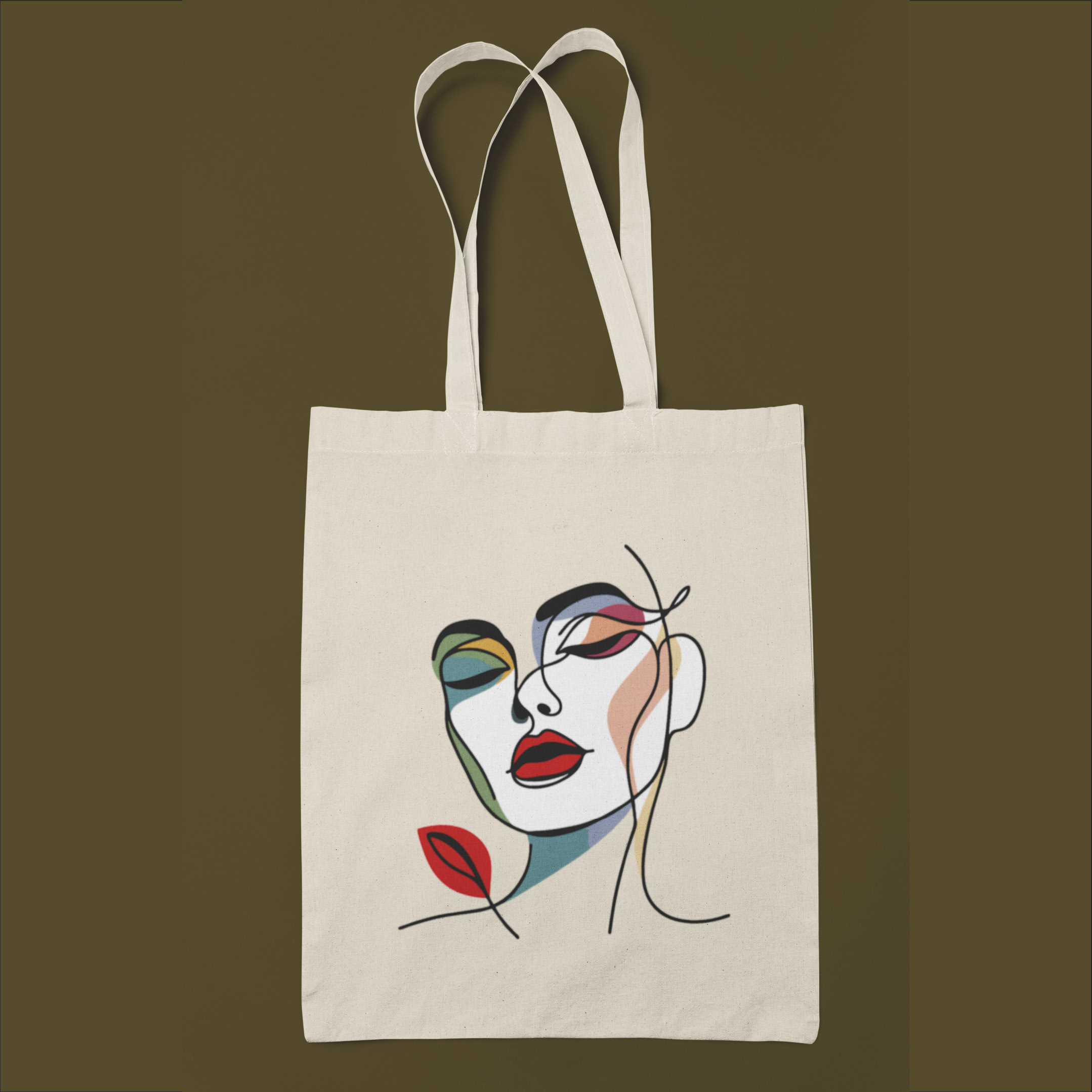 Artistic Canvas Tote Bag