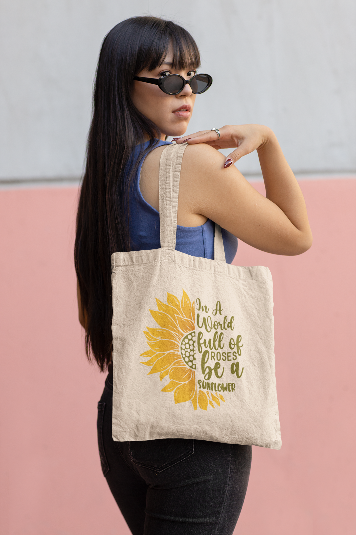 Sunflower Canvas Tote Bag
