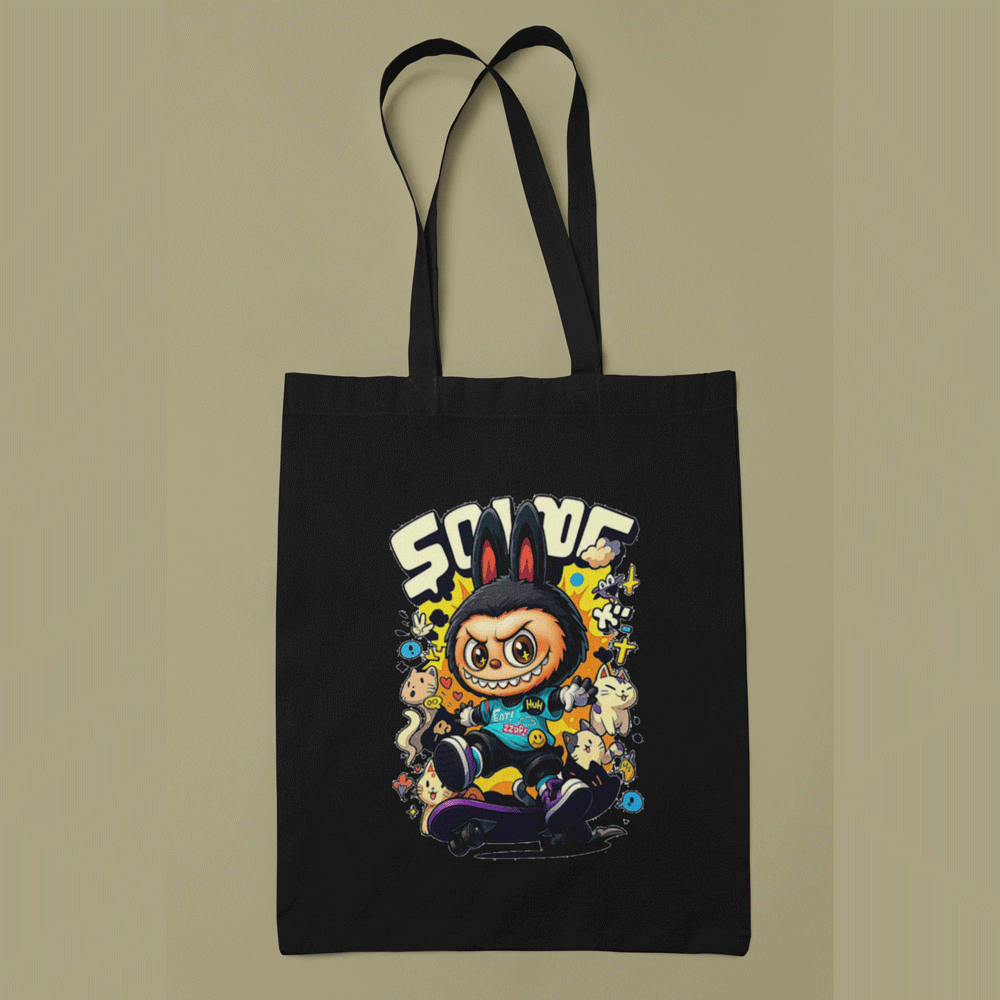 Cute Cartoon Character Tote Bag