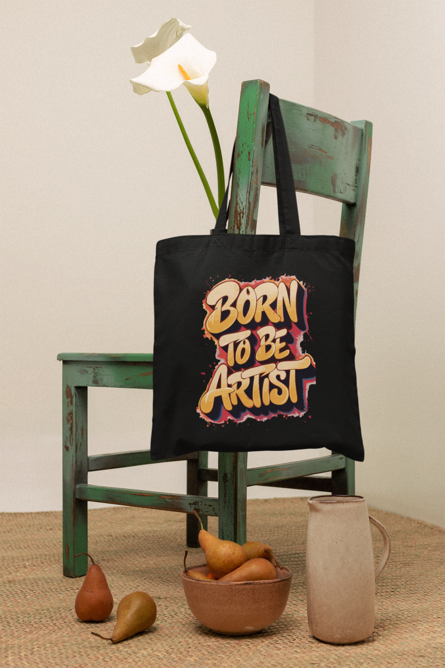 Born To Be Artist Tote Bag
