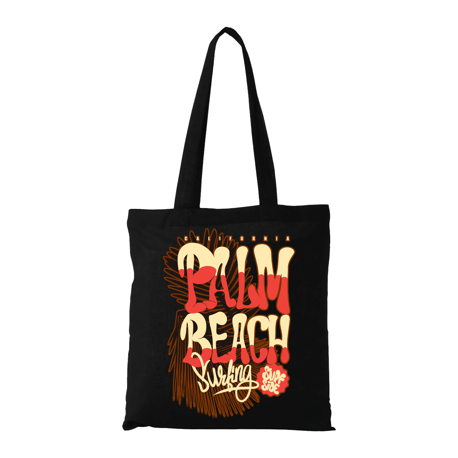 Palm Beach Surfing Tote Bag