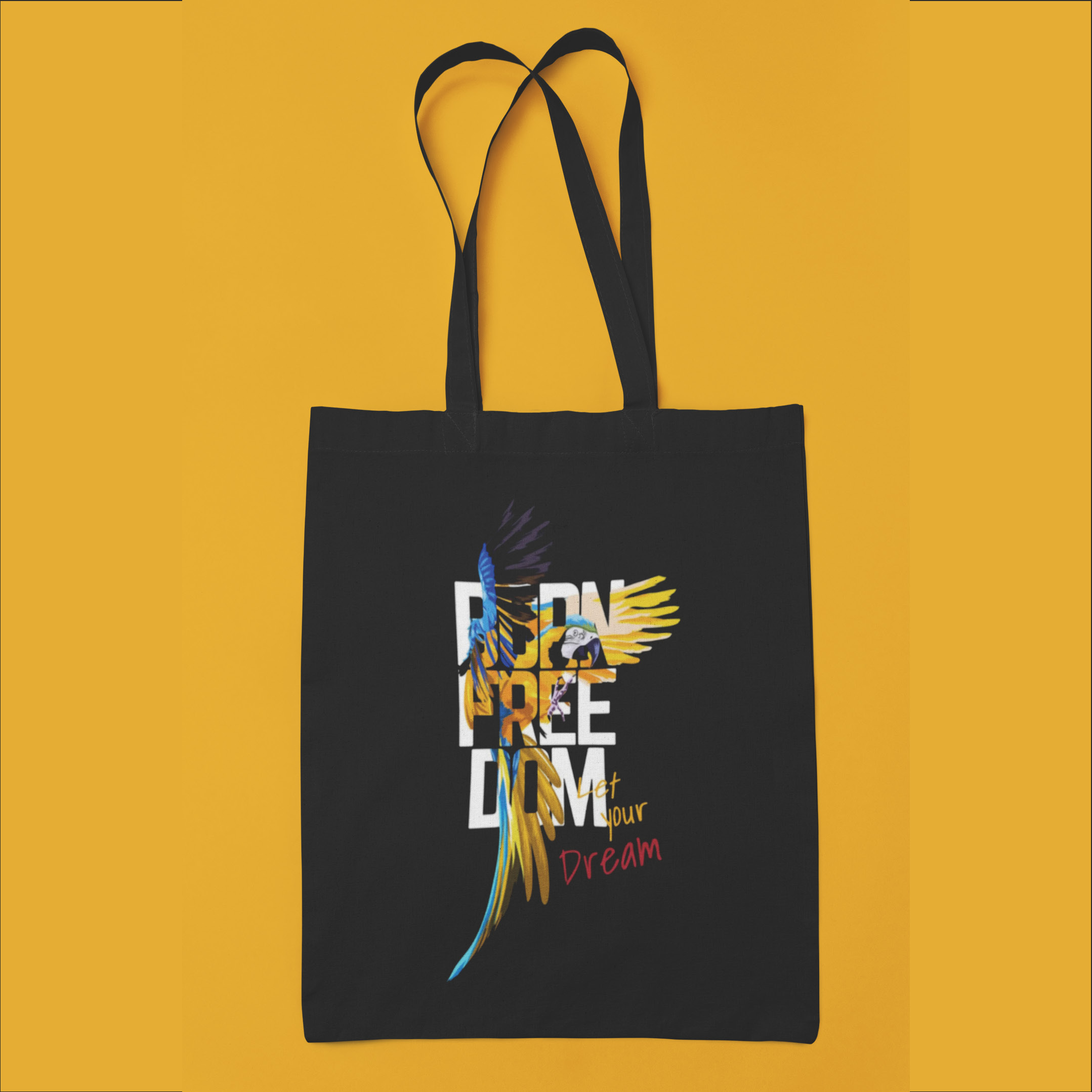 Printed Canvas Tote Bag