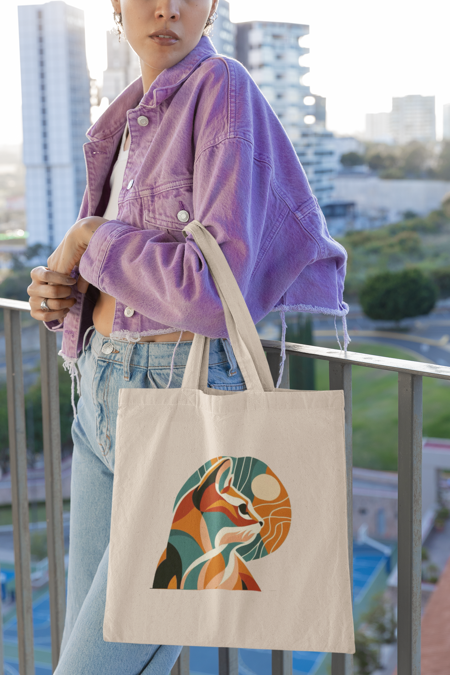 Artistic Canvas Tote Bag