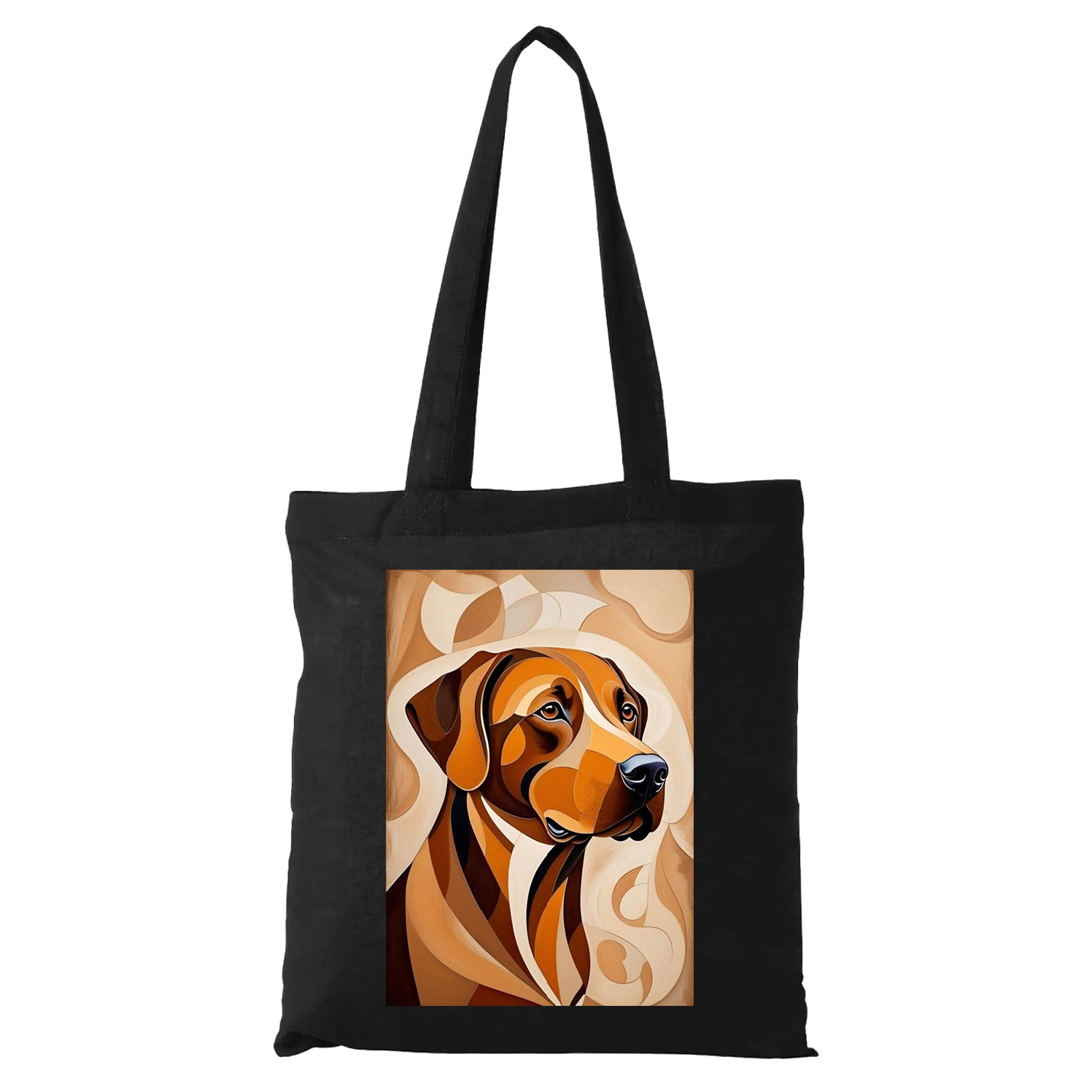Artistic Dog Print Tote Bag