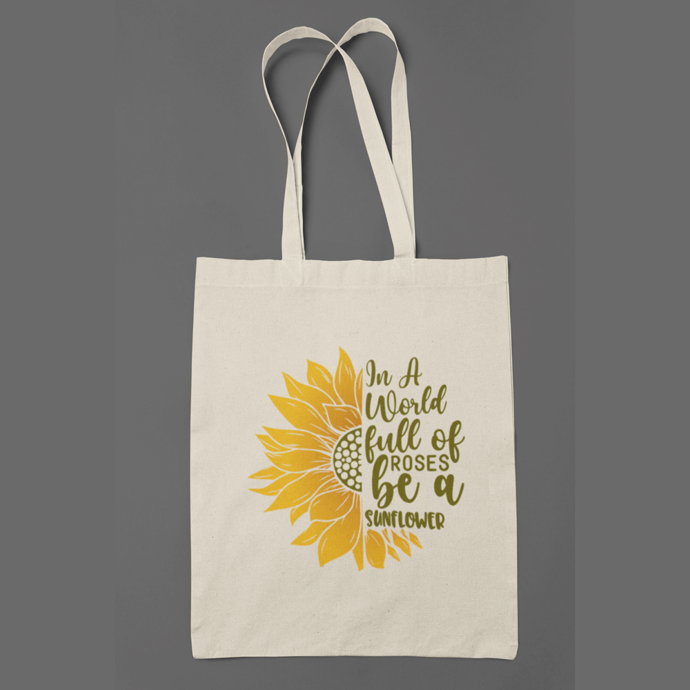 Sunflower Canvas Tote Bag