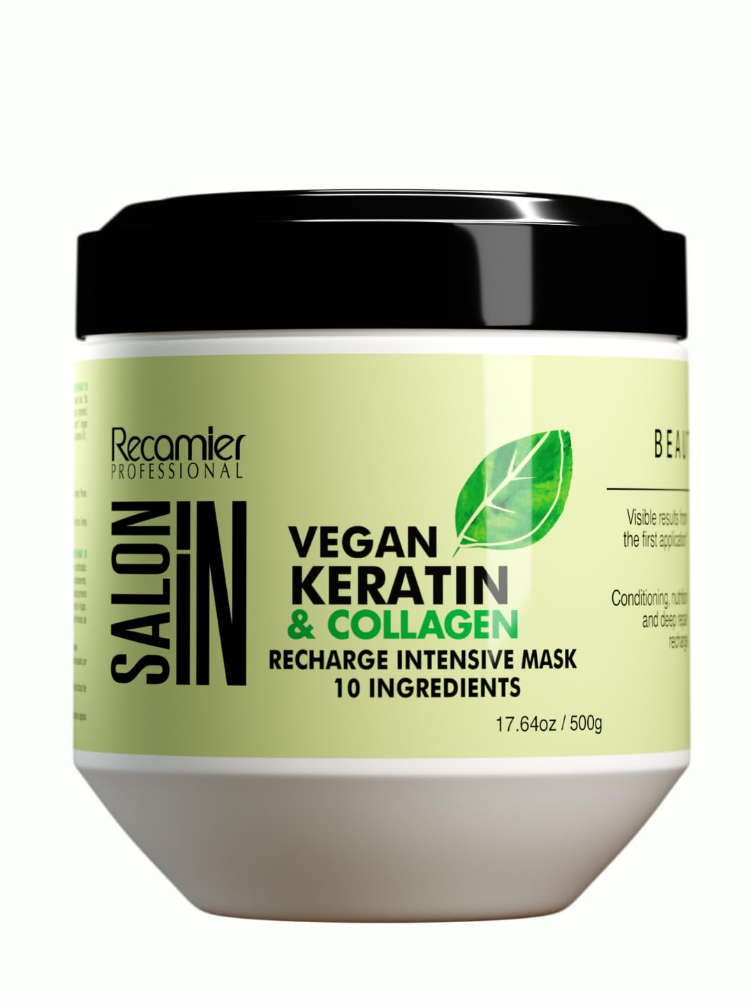 RECAMIER PROFESSIONAL SALON IN Vegan Keratin & Collagen Hair Recharge Intensive Mask 17.6oz.