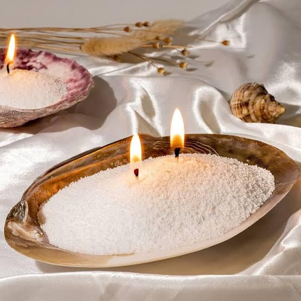 The She Box – Sand Candle Wax (1 KG + 100 Cotton Wicks)