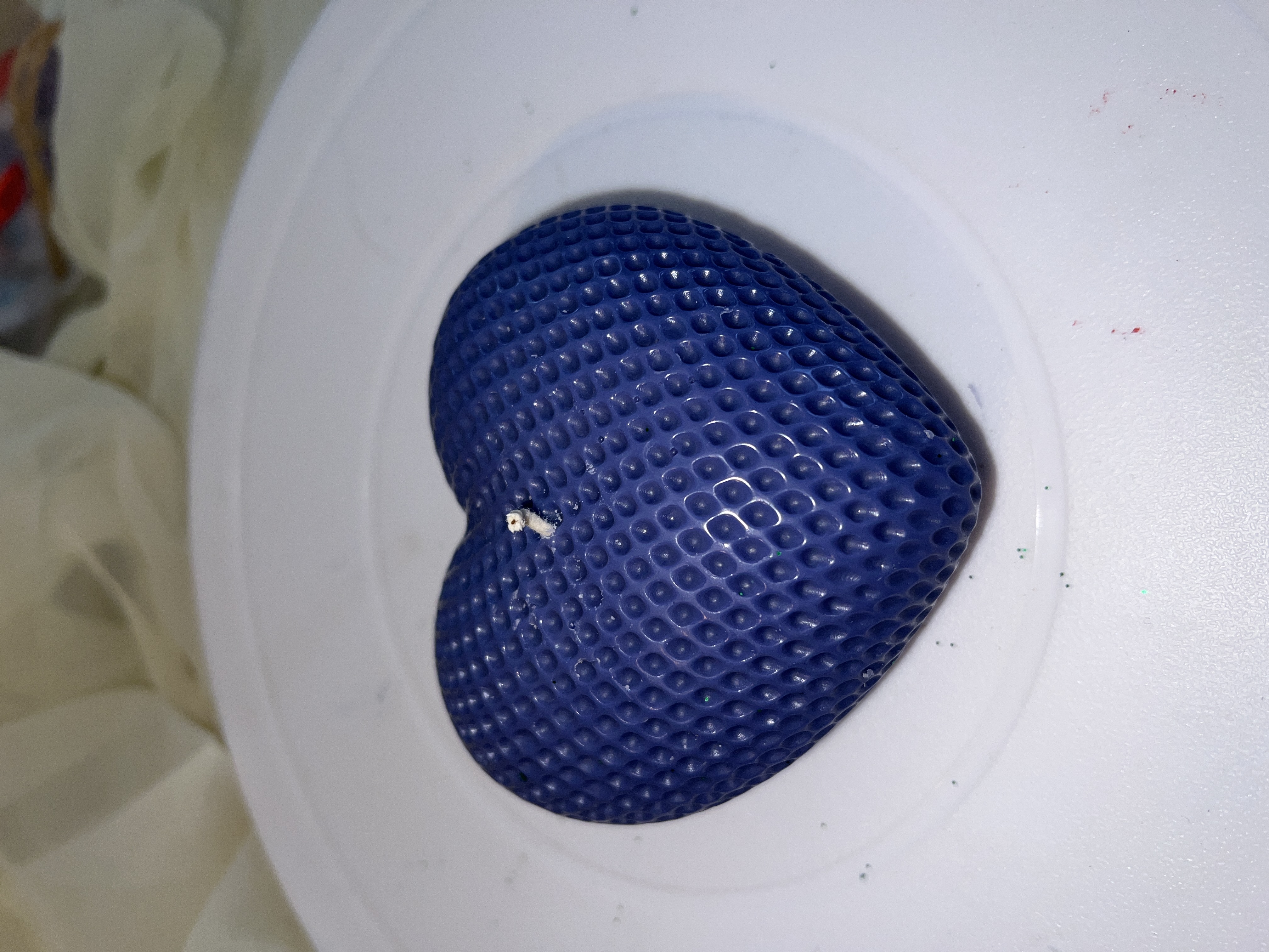 Świeca zapachowa w kształcie serca