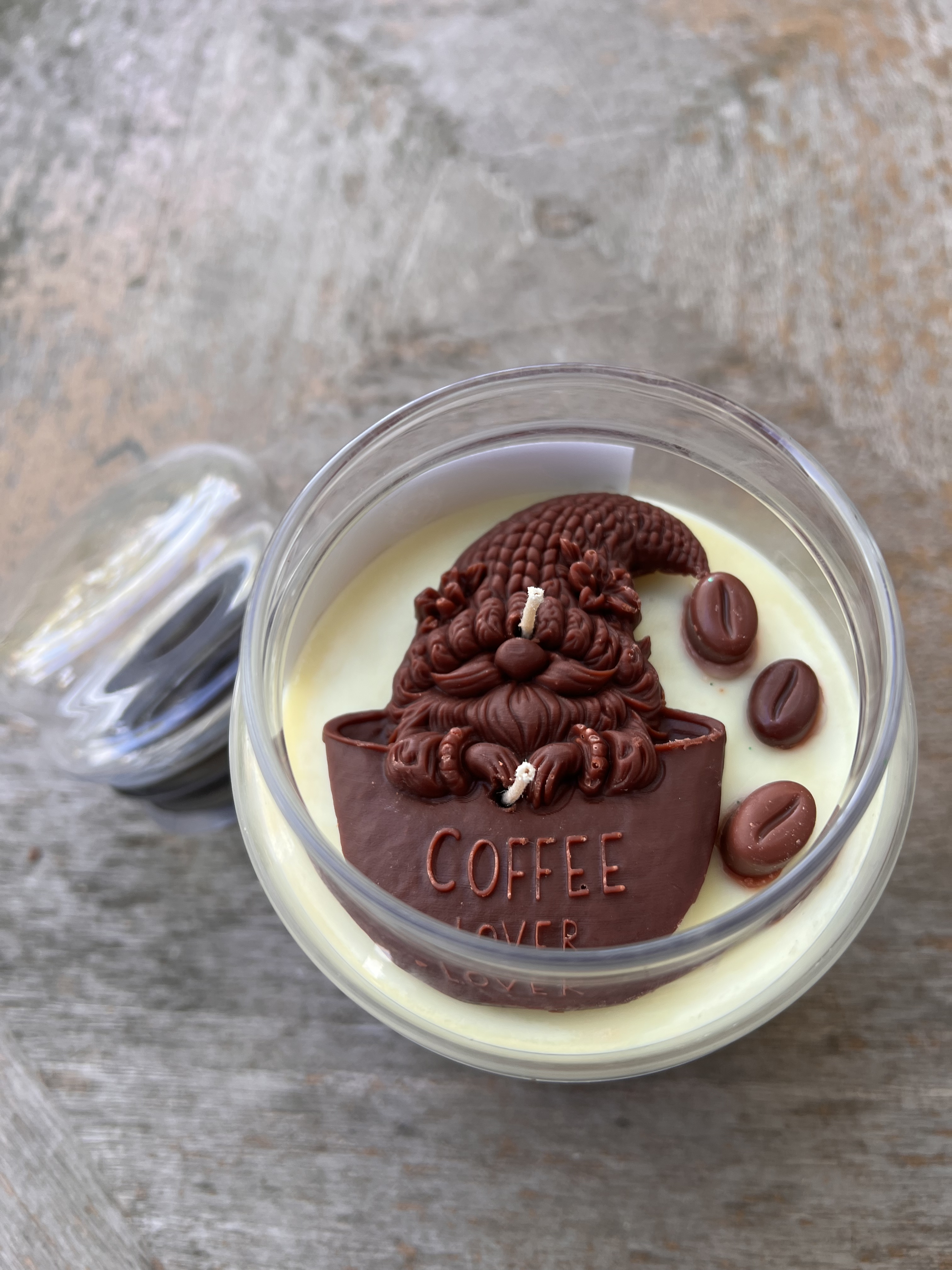 Kawa z wanilią świeca sojowa