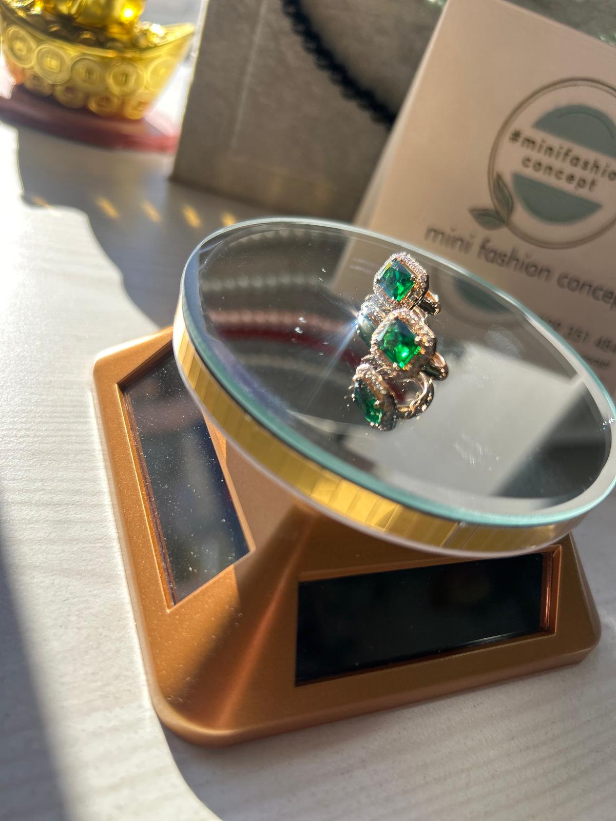 Cercei din inox cu zirconiu