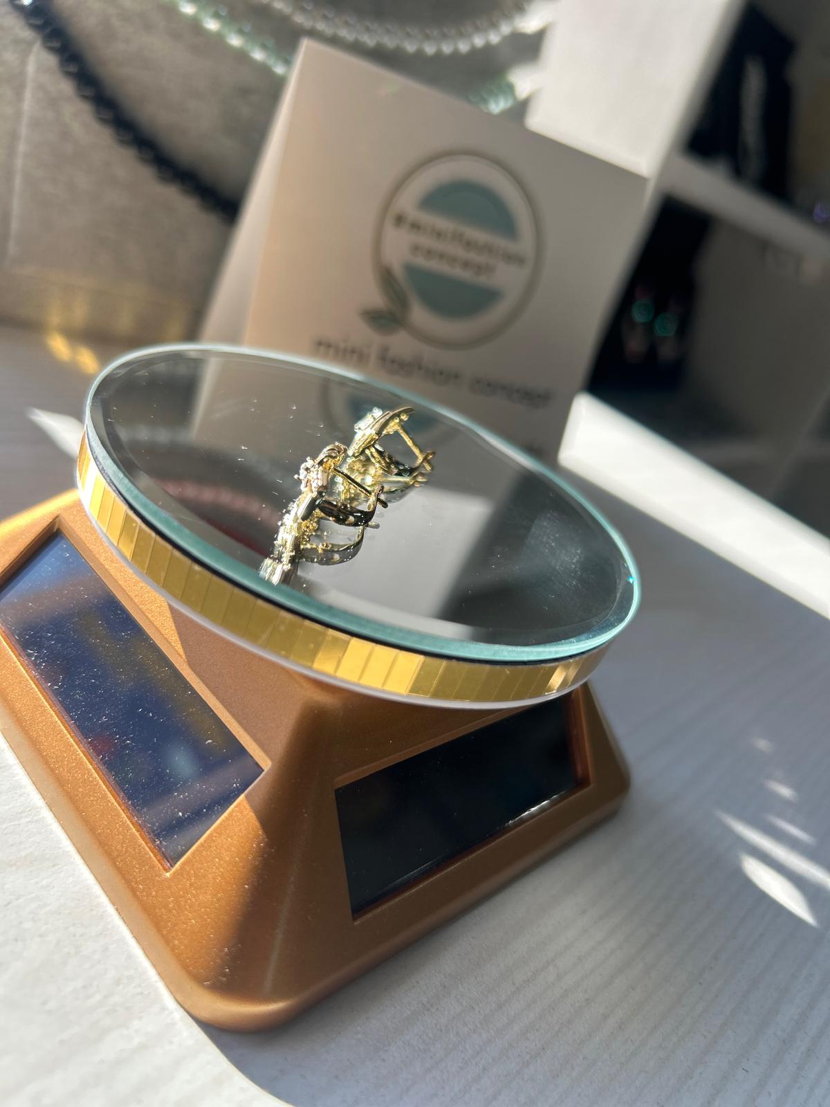 Cercei din inox cu zirconiu