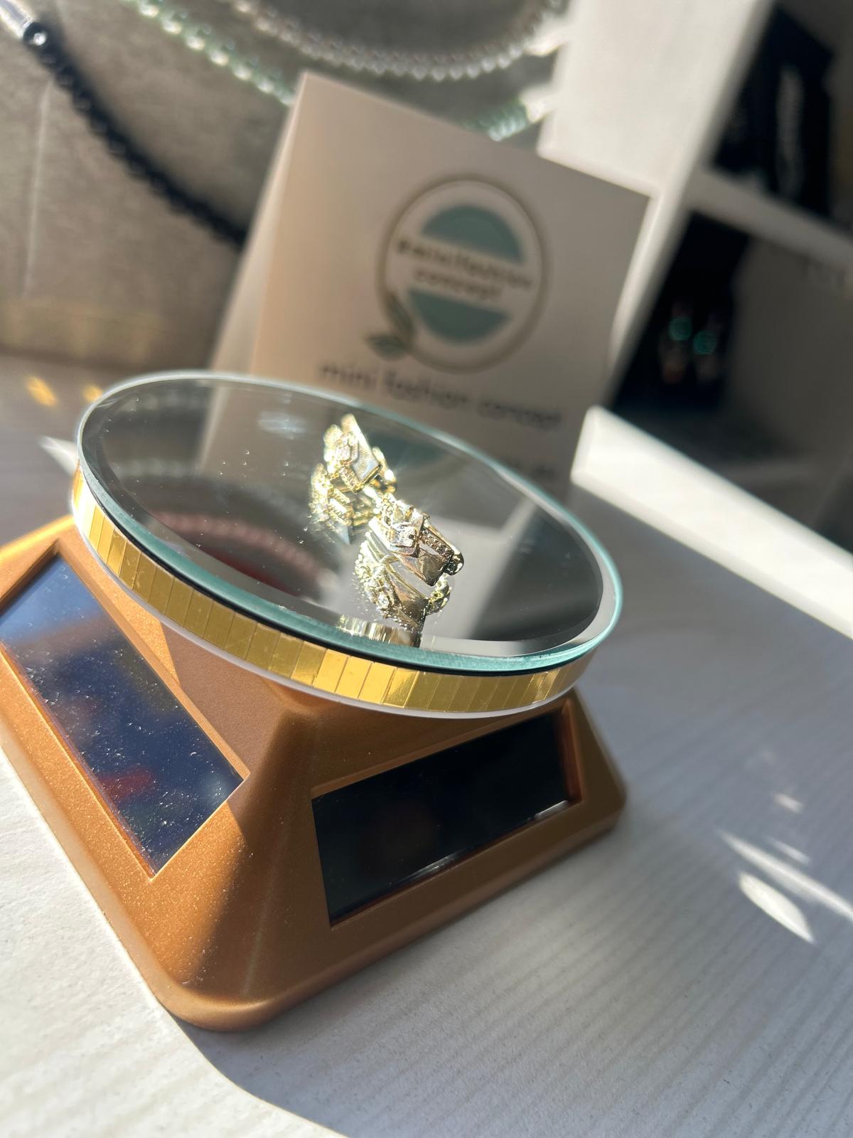 Cercei din inox cu zirconiu