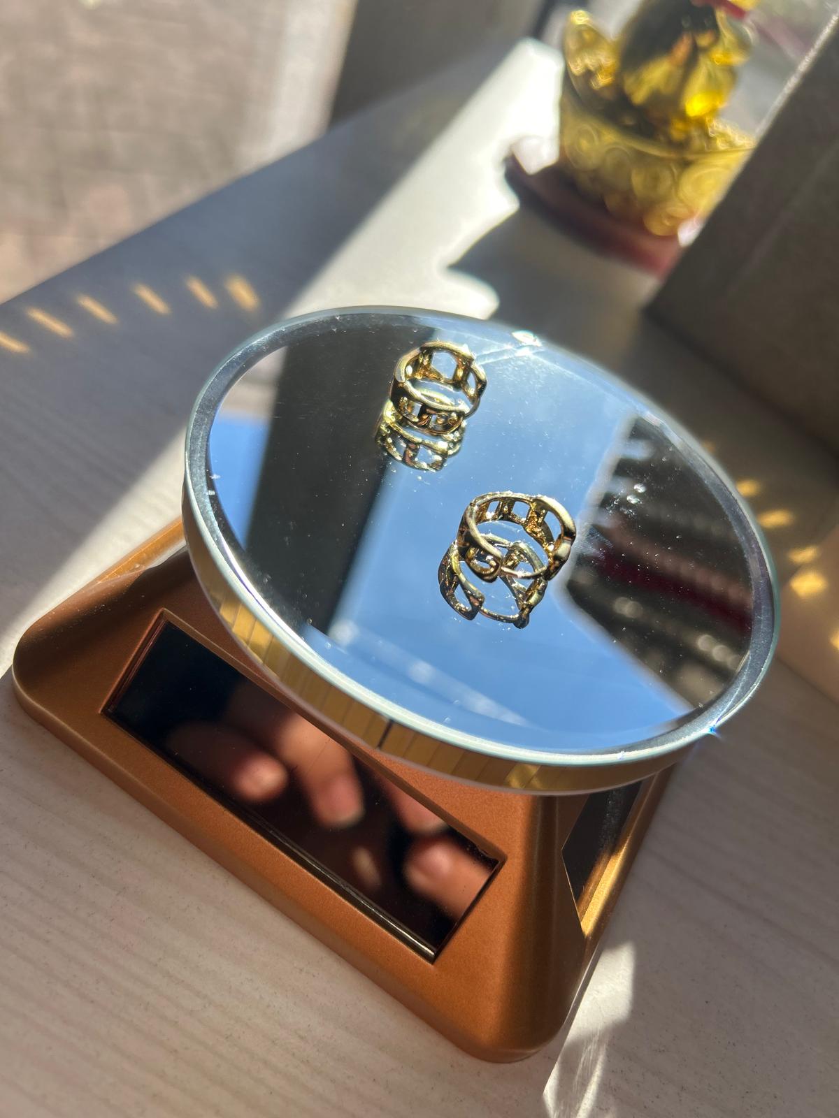 Cercei din inox cu zirconiu