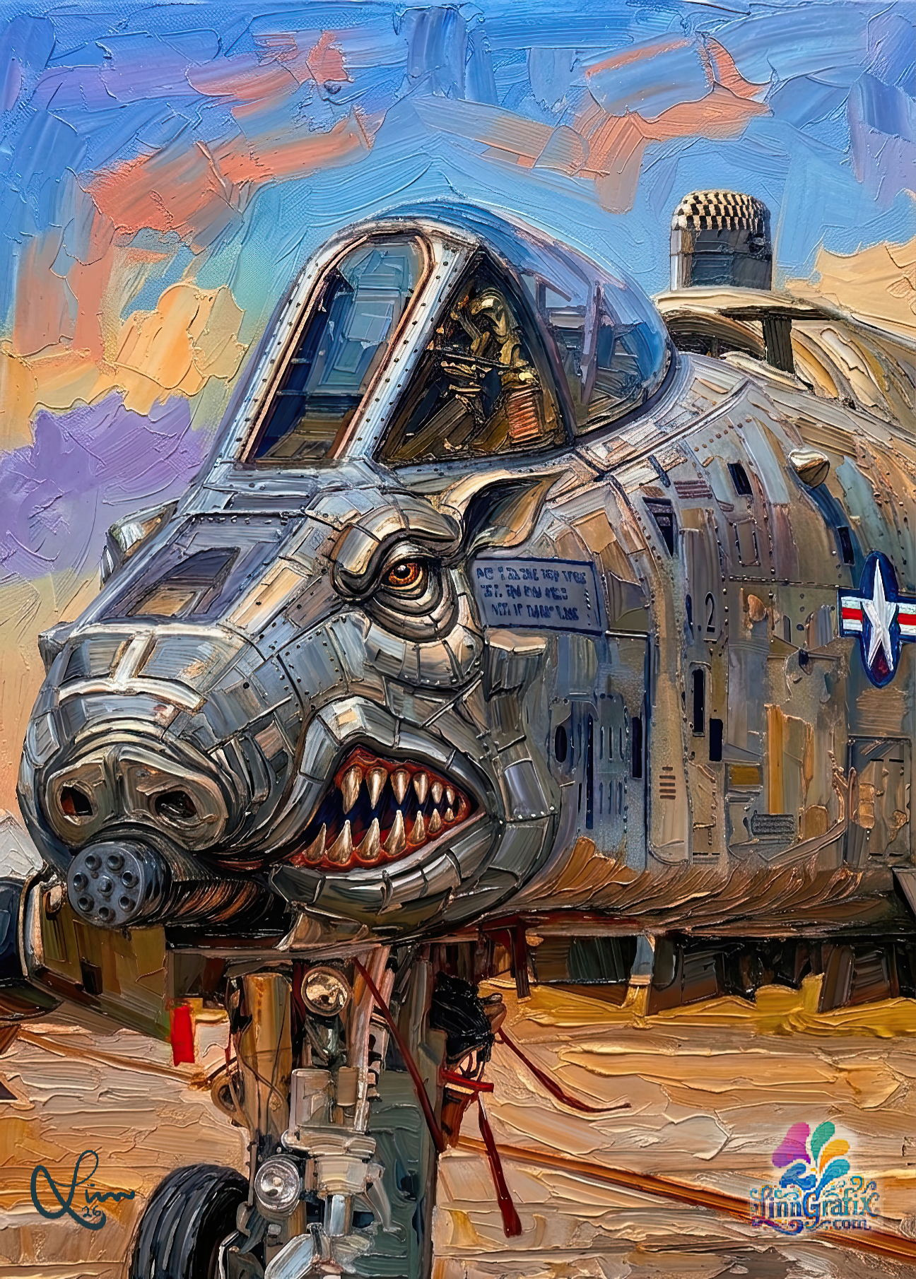 Warthog A-10 aircraft_ digital download