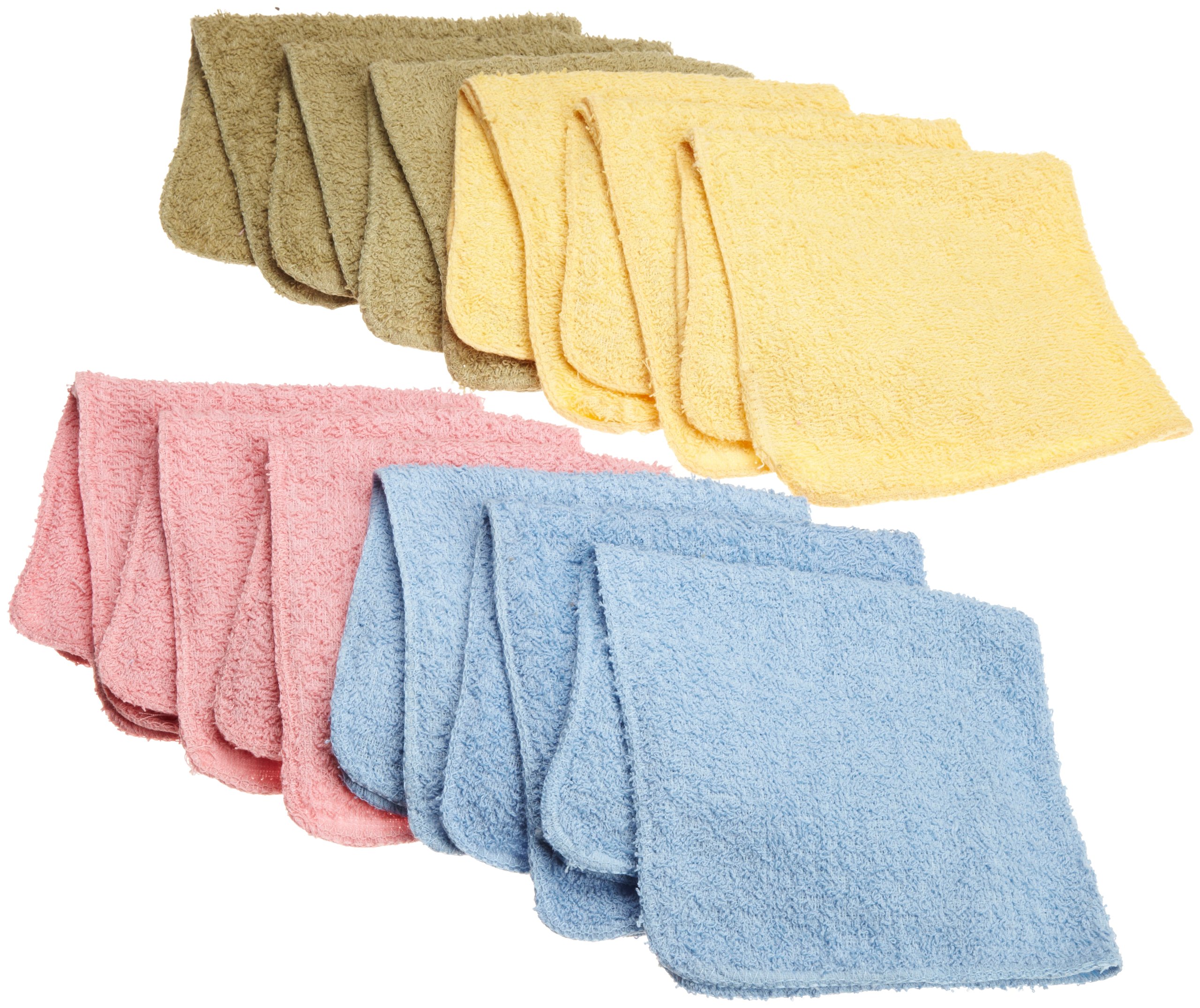 Ashley Mills WC0065 12 Pack Wash Cloths