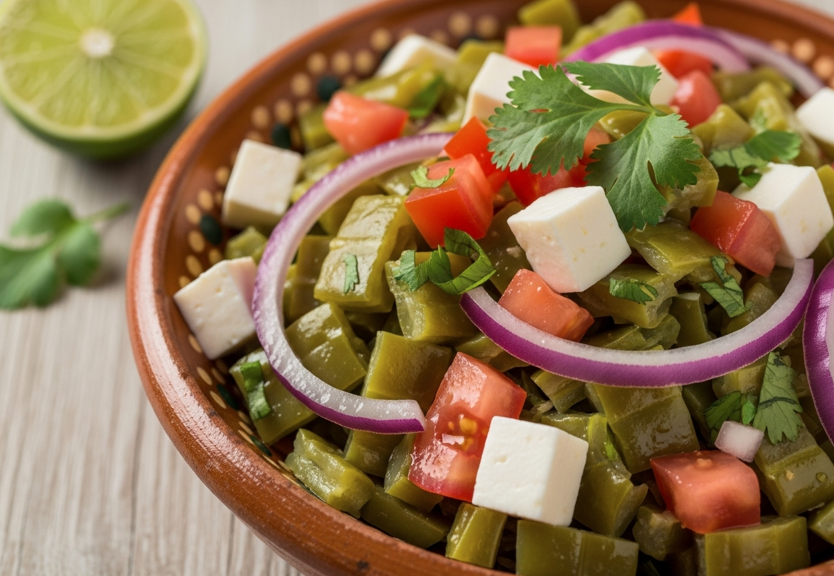 Ensalada de Nopales con Panela