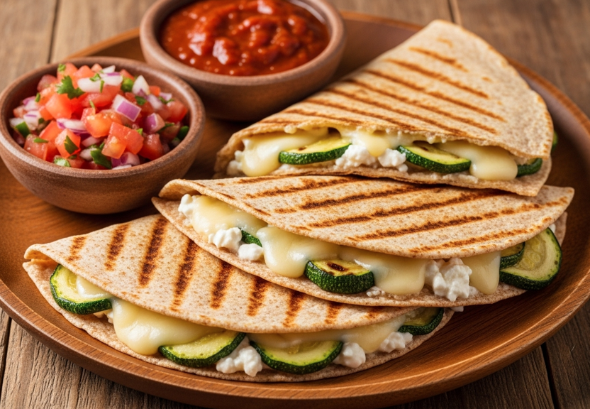Quesadillas de Calabacita con Panela Light