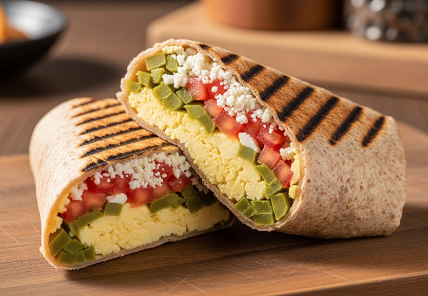 Burrito de Claras con Nopales