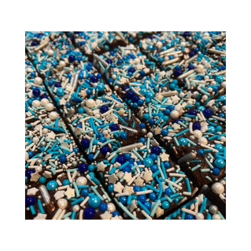 π Chocolate Ganache with Sprinkles Brownie