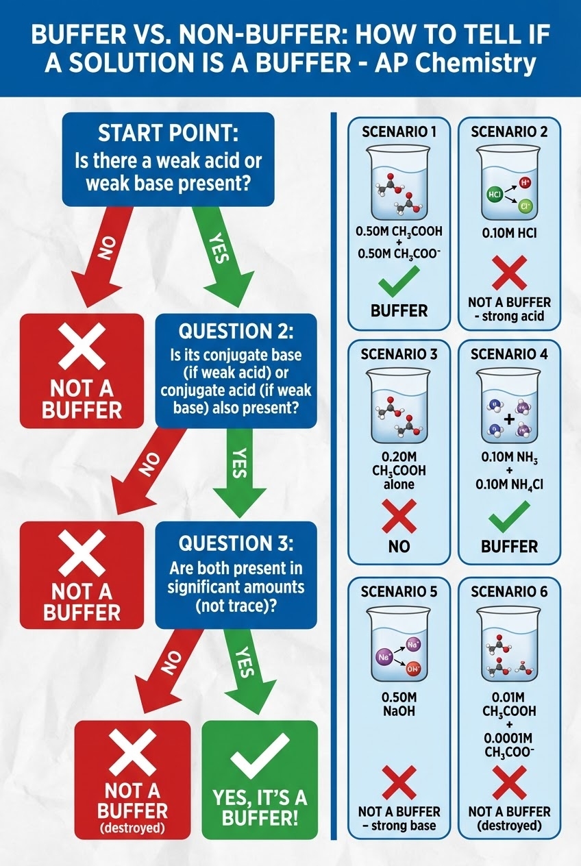 Buffer vs. Non-Buffer Chemistry Chart AP Chemistry Unit 8 