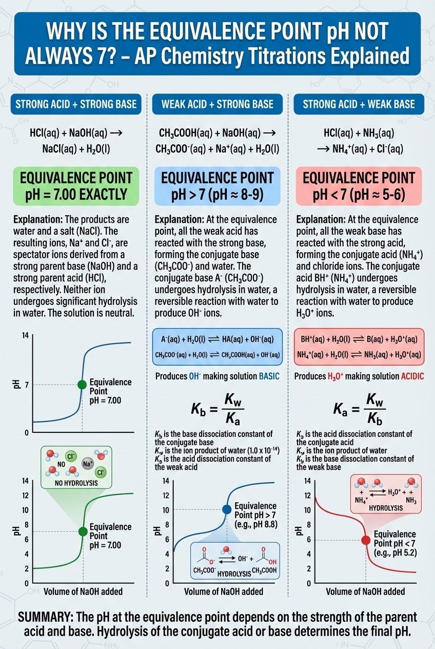 AP Chemistry Titration Equivalence Point Poster Unit 8 