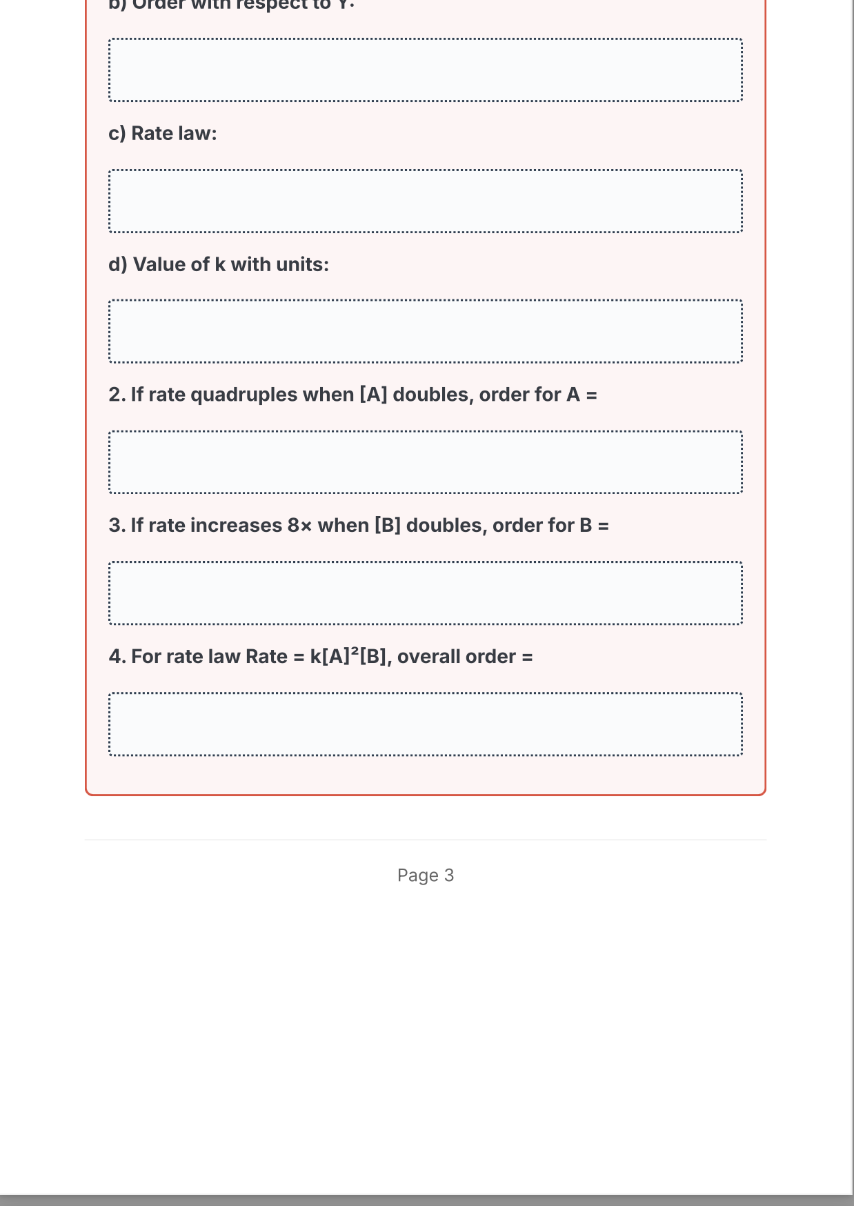AP Chemistry Unit 5 Rescue Comprehensive Student Guide 