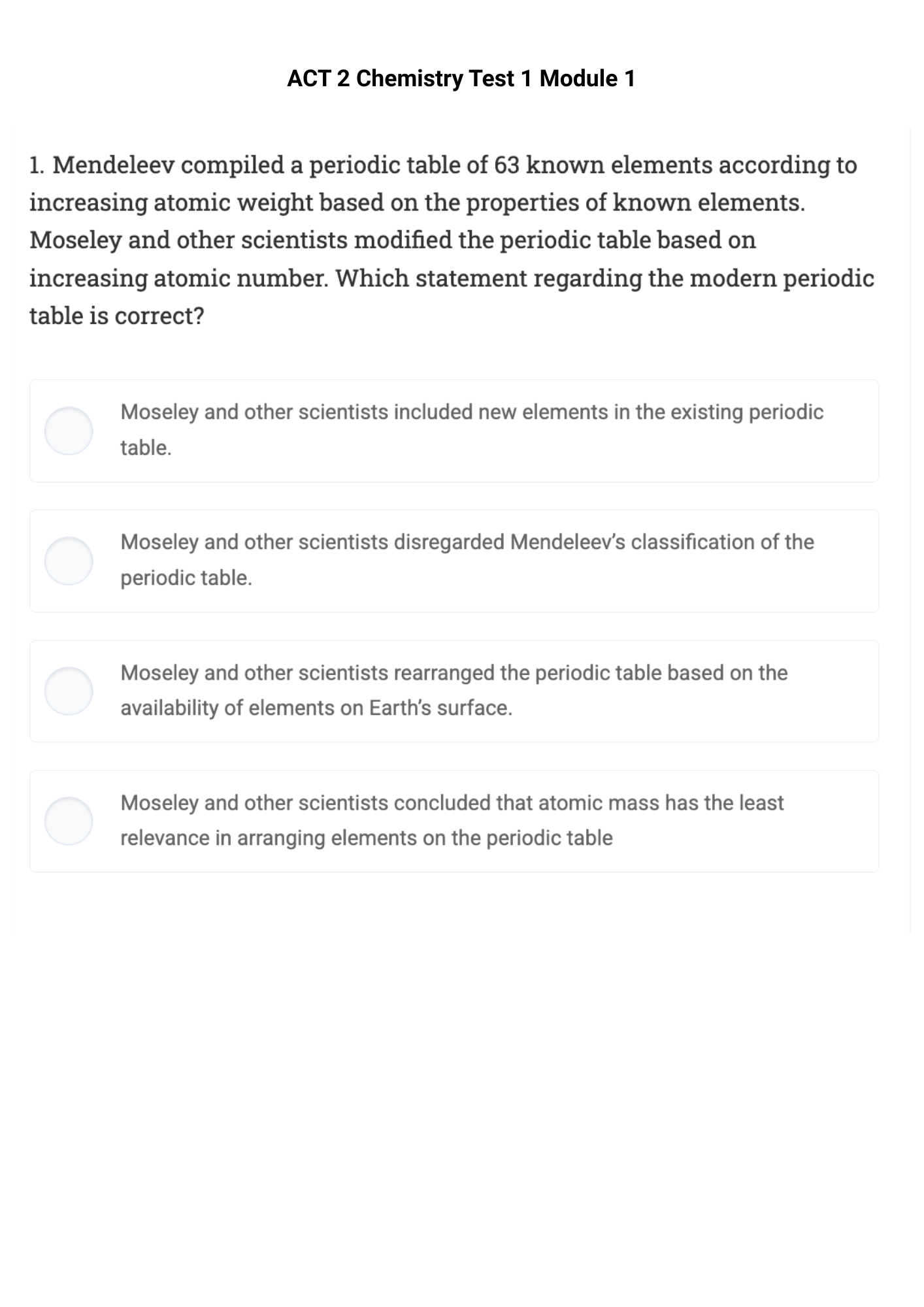 Full ACT 2 AIST Exam Module (Free)