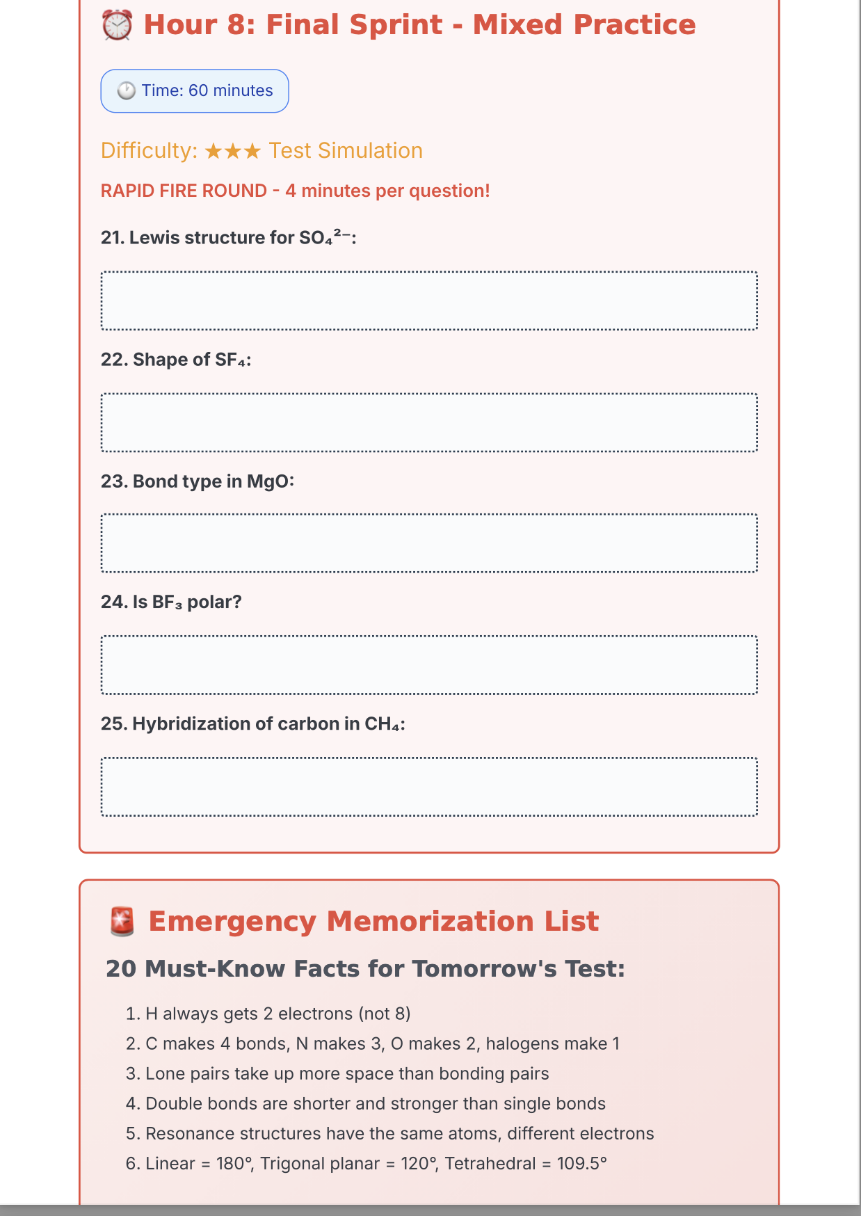 AP Chemistry Unit 2 Rescue Comprehensive Student Guide 