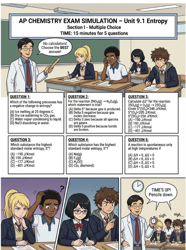 AP Chemistry Unit 9.1 (Entropy) + Full Unit 9 Practice