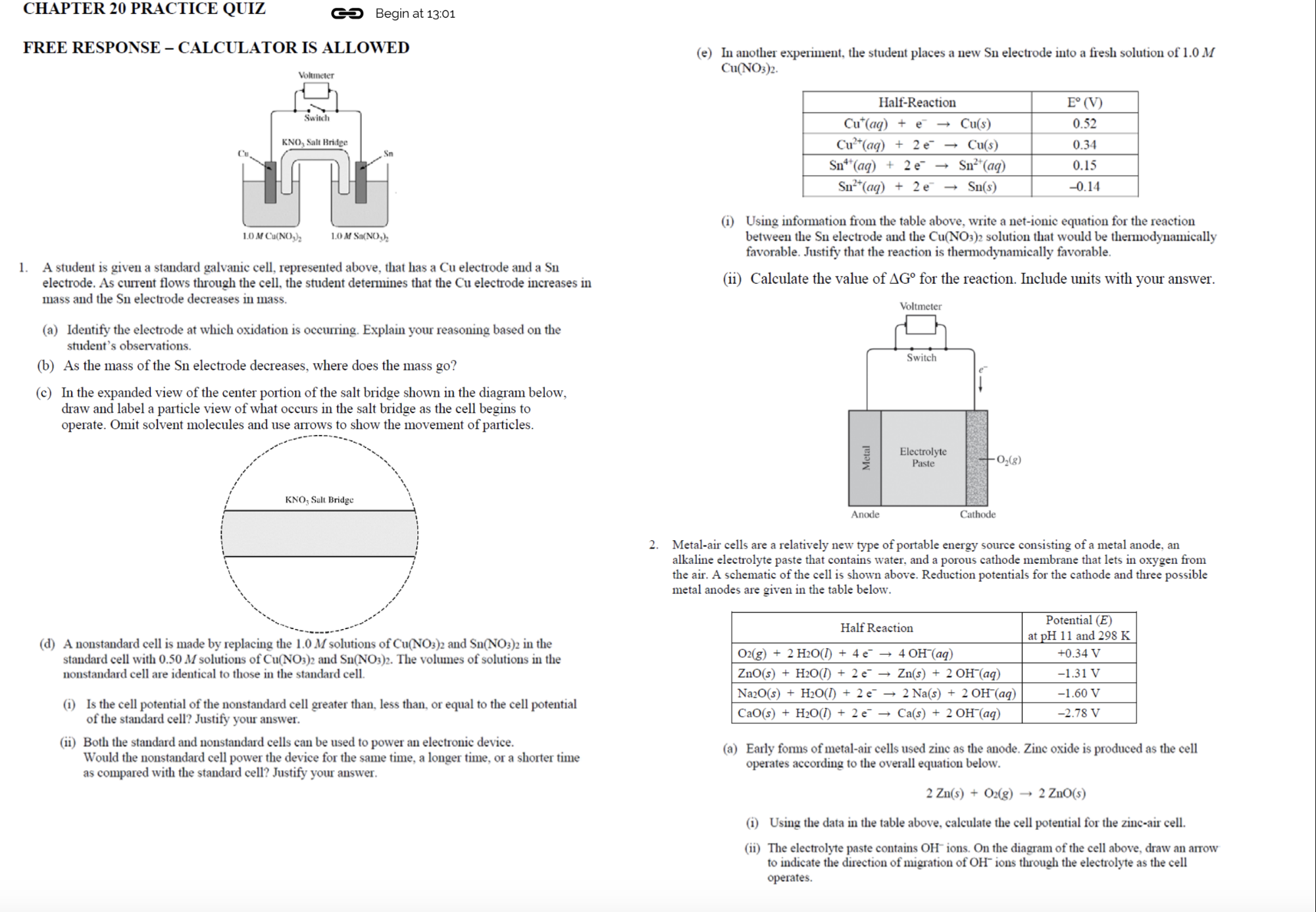 Practice Quizzes by Unit
