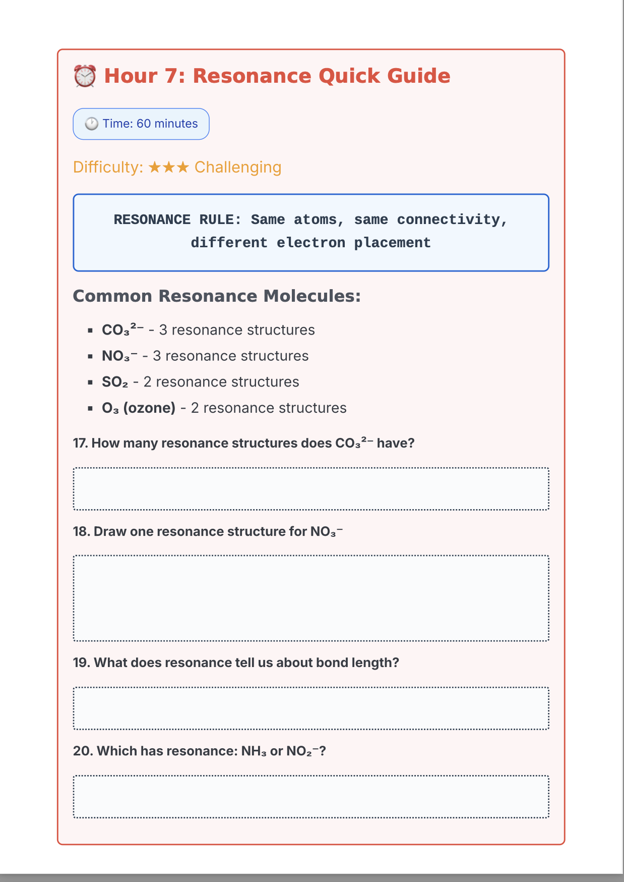 AP Chemistry Unit 2 Rescue Comprehensive Student Guide 