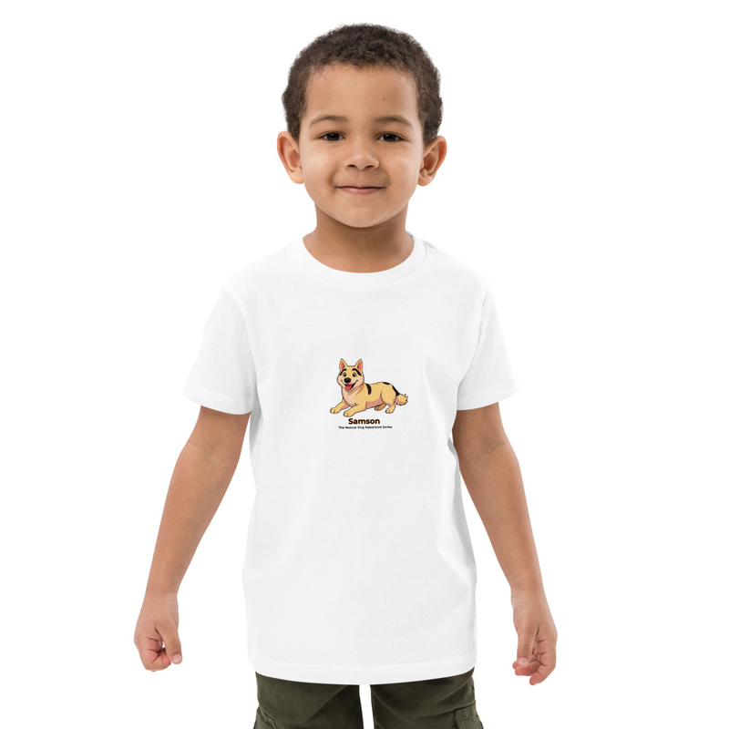 Samson print organic cotton kids t-shirt