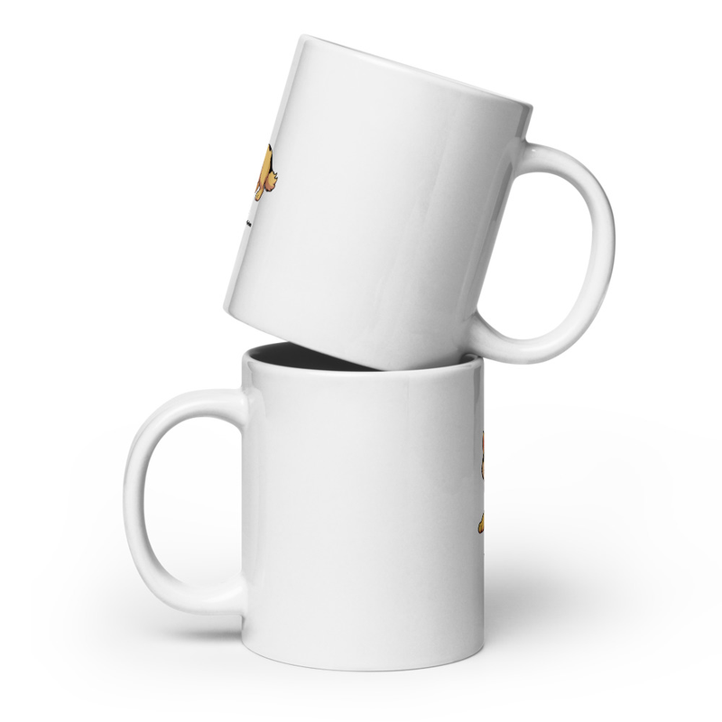 Samson Print White  mug