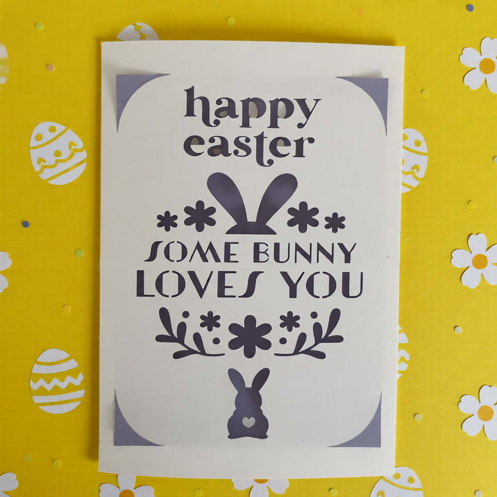 Handmade Easter Card | Some Bunny Loves You Card | Cute Bunny Easter Card 