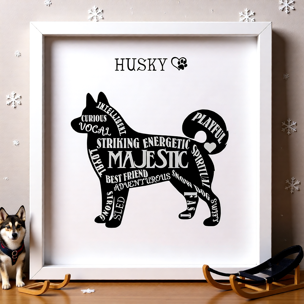 Husky Word Art Printable 