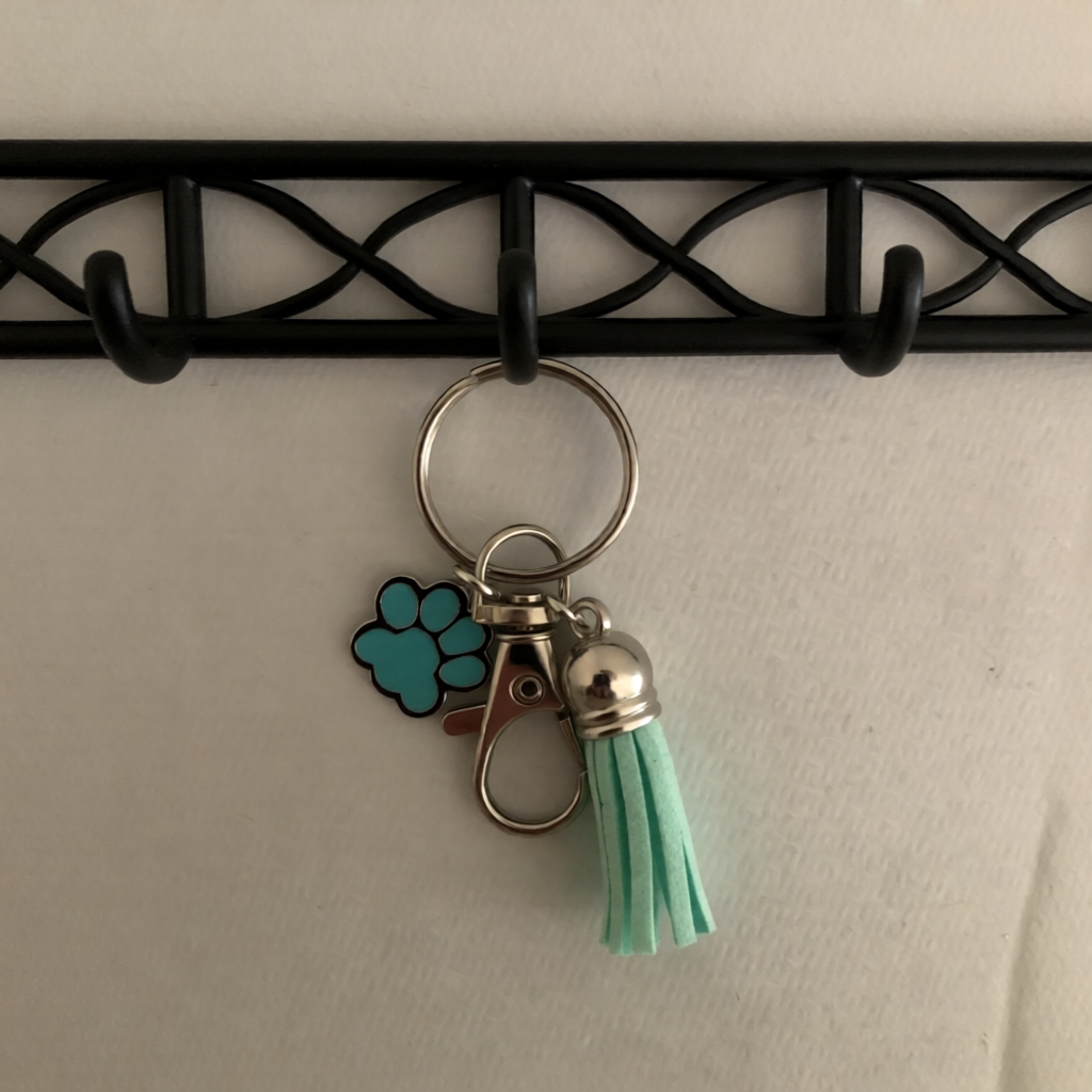 Enamel Paw Print Keyring & Tassel Bag Charm – Perfect Gift for Dog & Cat Lovers