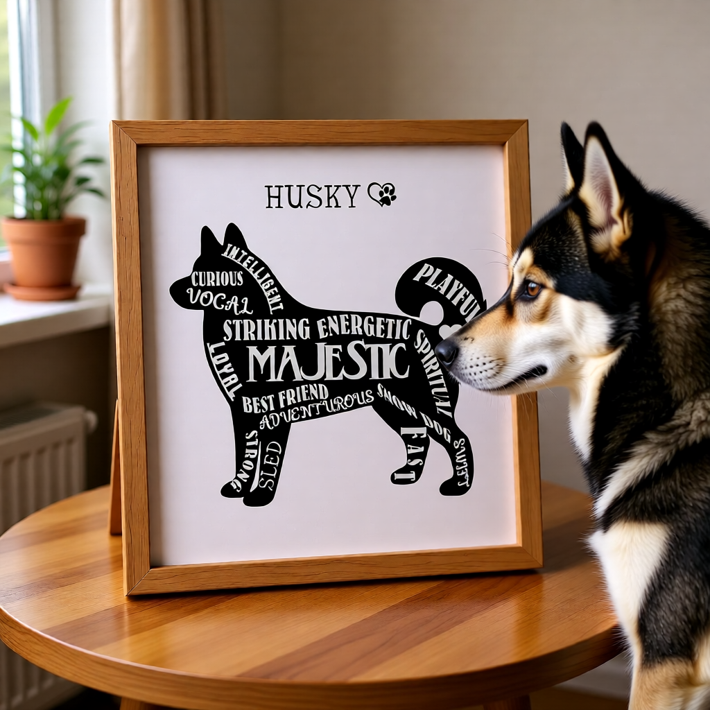 Husky Word Art Printable 