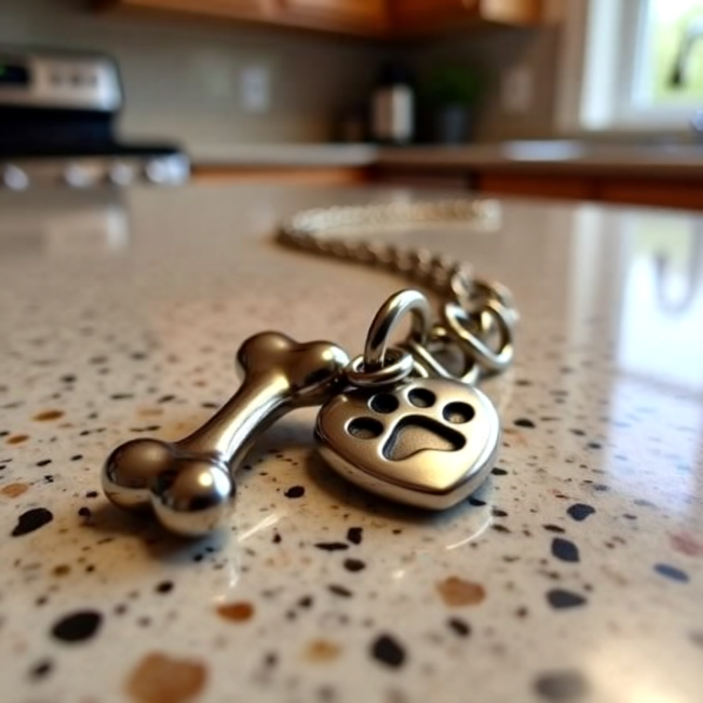 Dog Lover Keyring I My Dog Bone Charm | Paw Print Keychain | Dog Mum Gift | Pet Lover Accessory