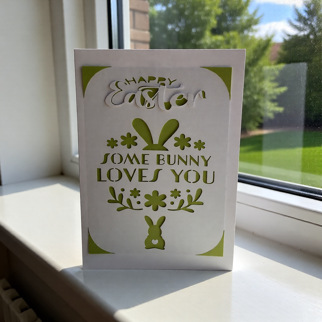 Handmade Easter Card | Some Bunny Loves You Card | Cute Bunny Easter Card 