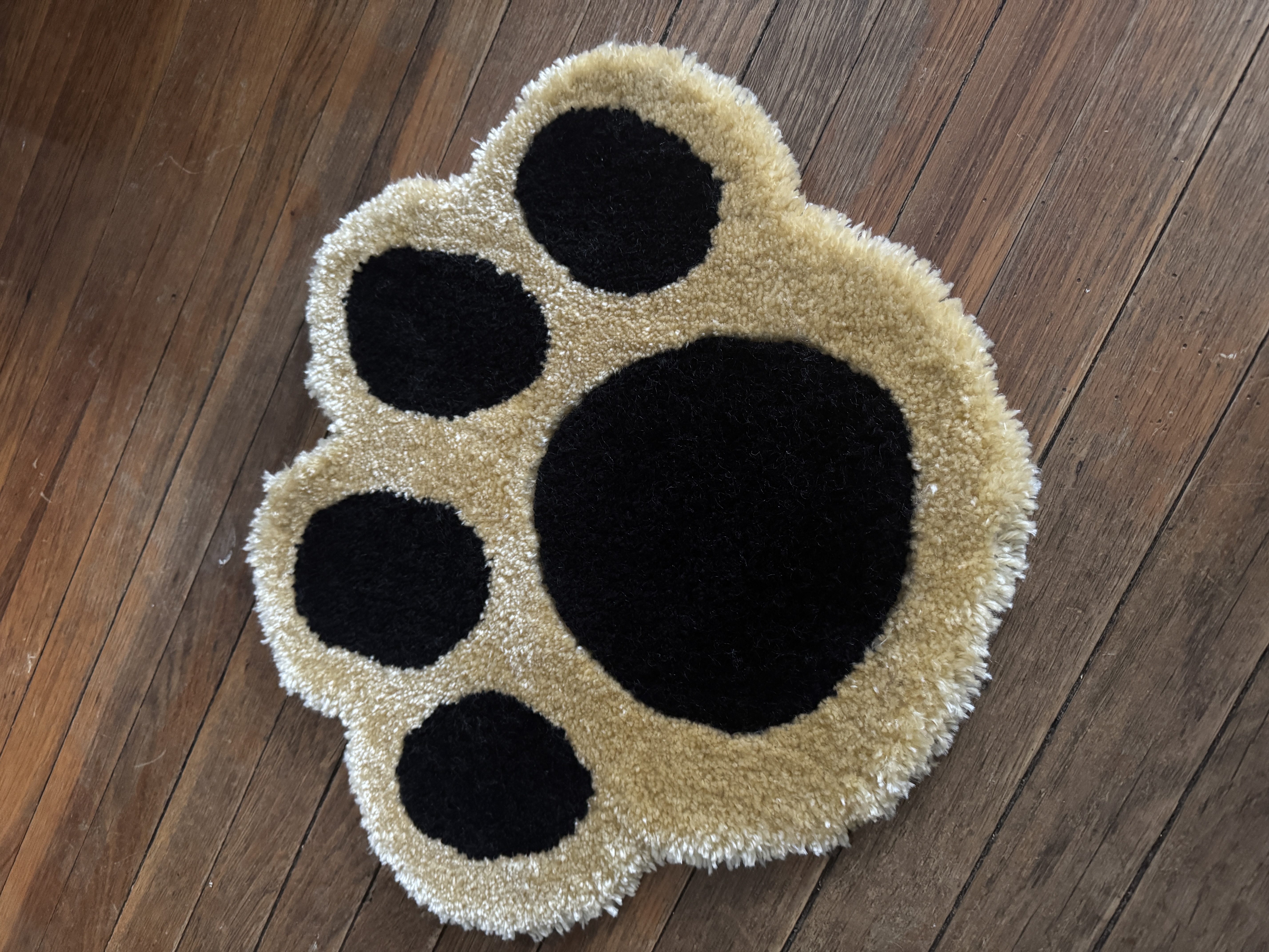 Paw Print Shaped Rug